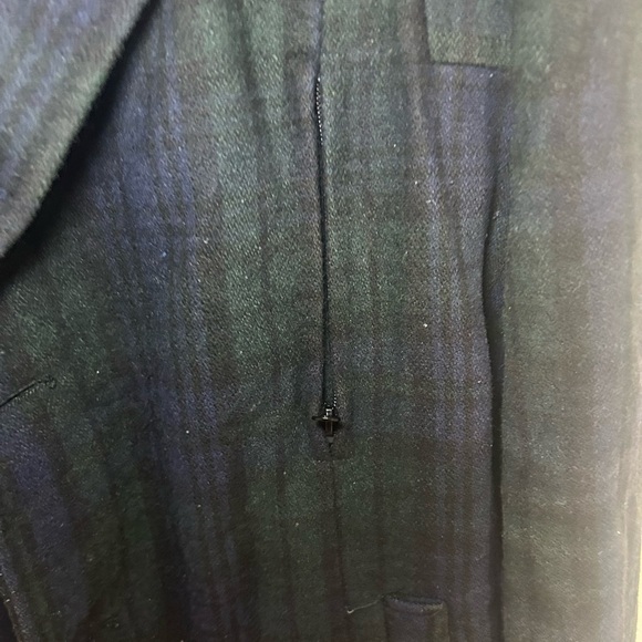 Vintage tartan/plaid medium length wool coat - Picture 7 of 9
